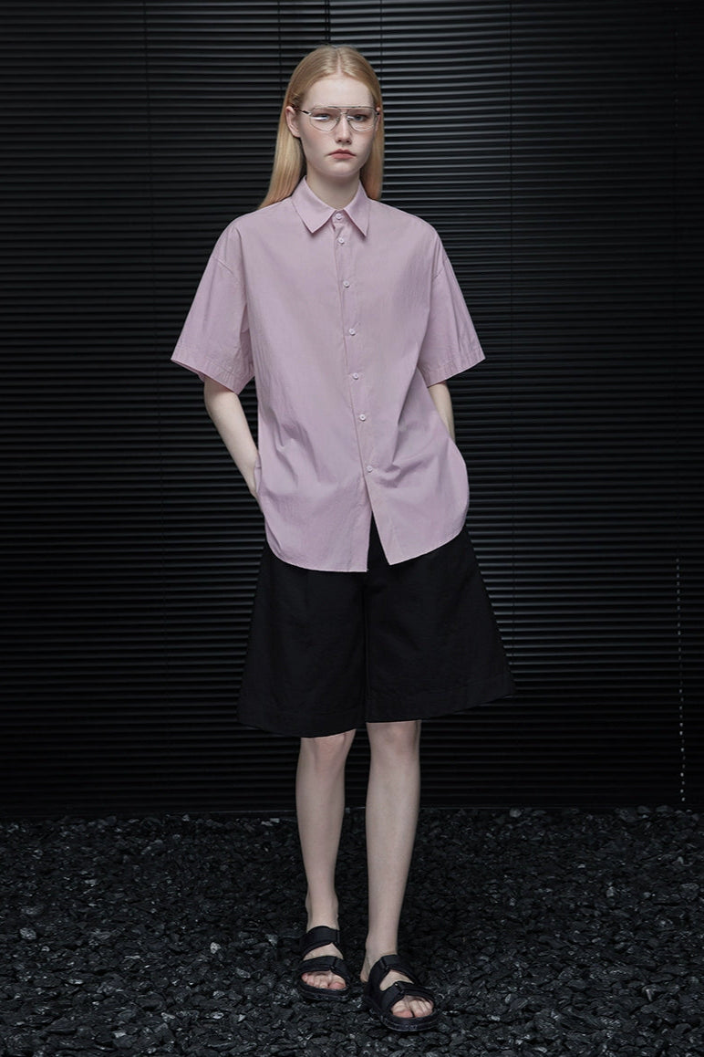 半袖ピンクルーズシャツ　B3866