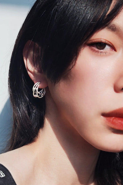 月光莫比烏斯之夢 S925 耳環 B4468