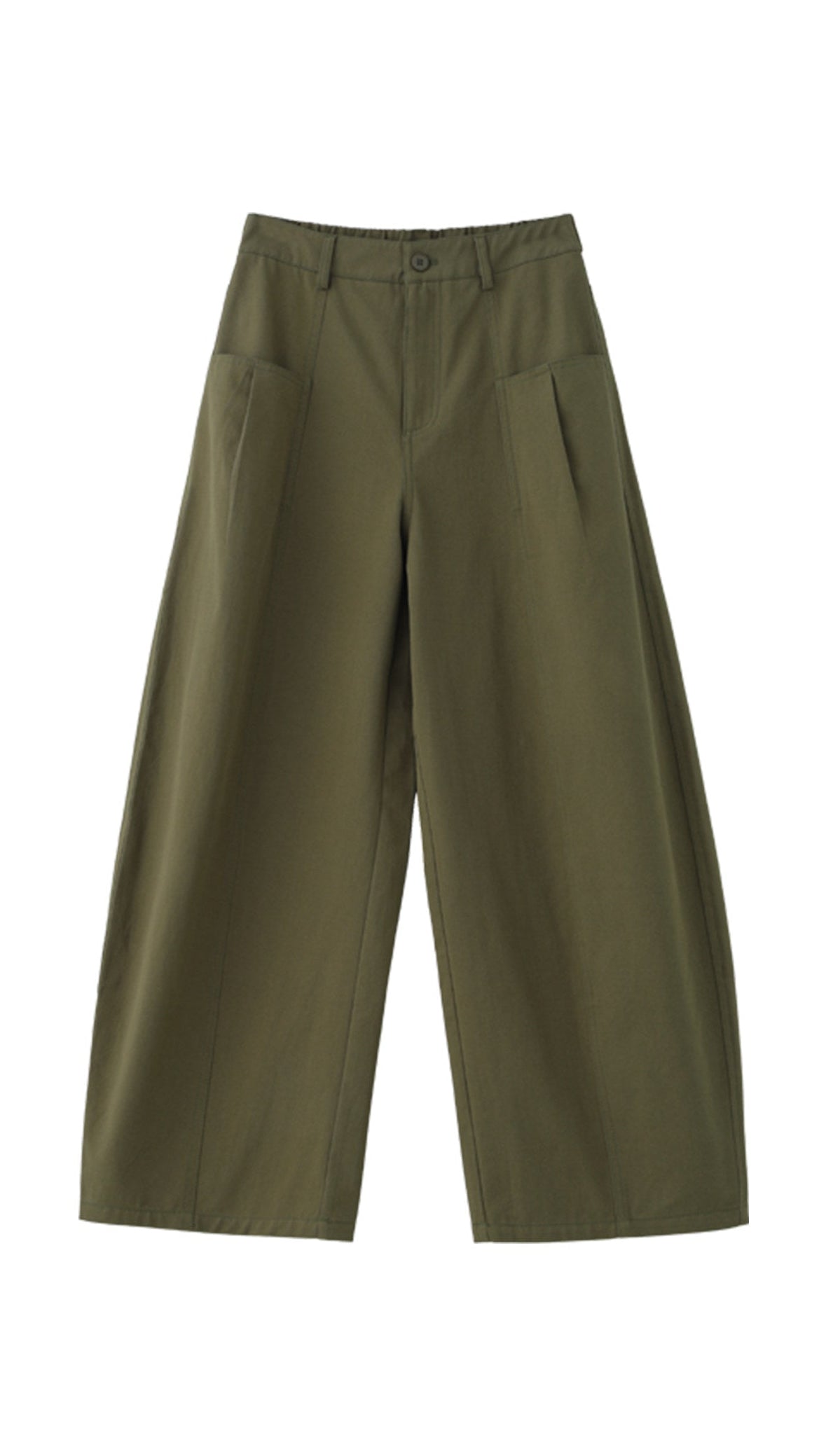 High-end Cotton Minimal Straight Pants B4726