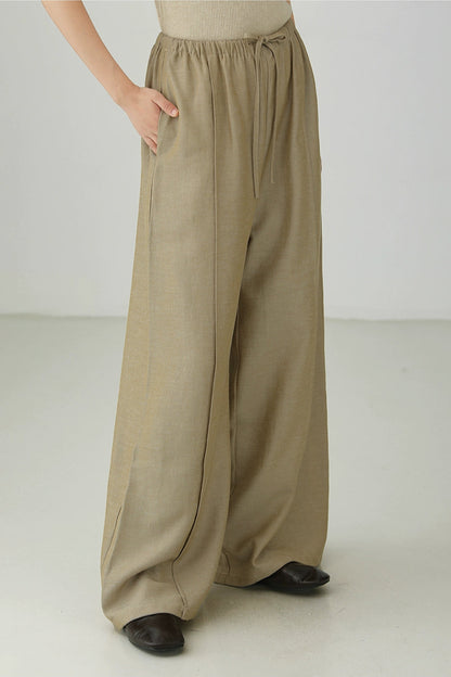 テンセルリネンワイドパンツ　B4266
