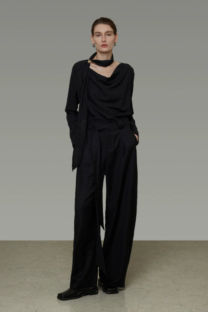 ストリーマーVネックハイエンドシャツ　B4289