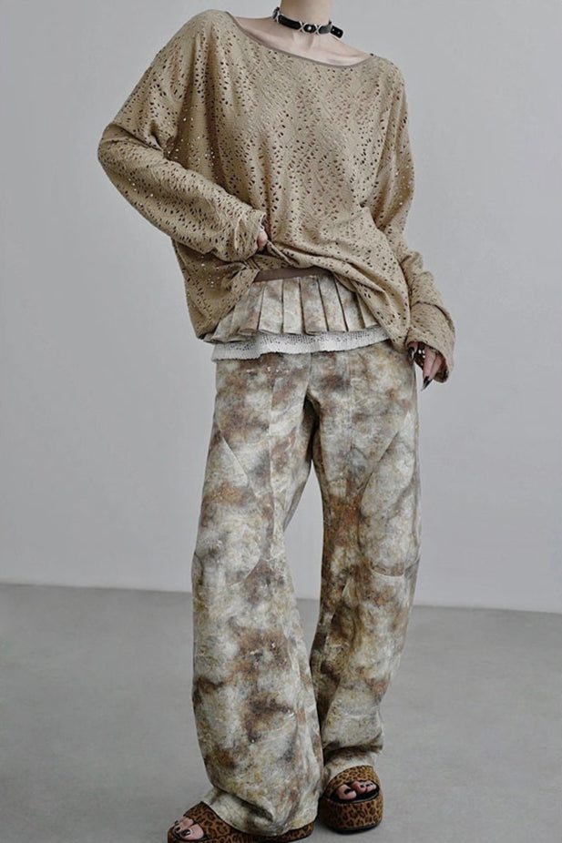 ホールロングスリーブトップス　B4259