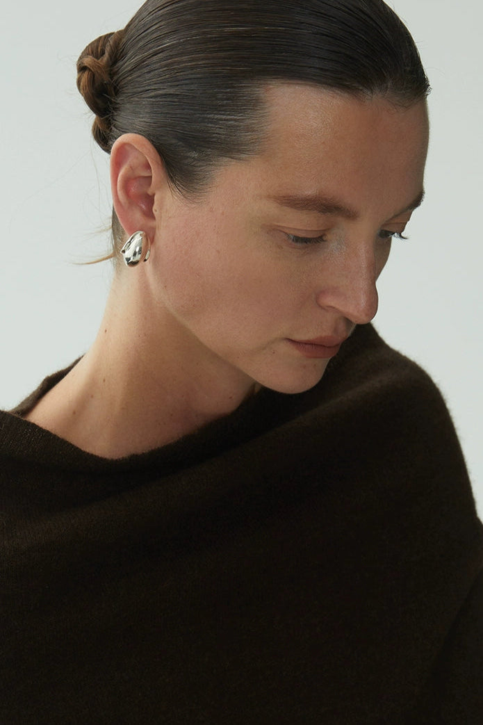 S925ヴィンテージプレーンスタッドピアス　B4245