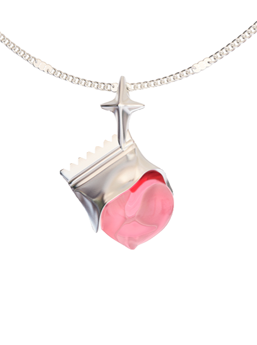 Sweet polygon candy necklace B2675