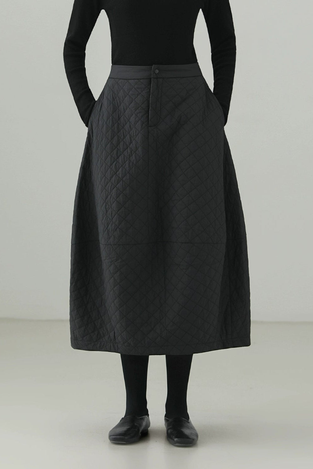 ウオームチューリップキルティングスカート　B4524
