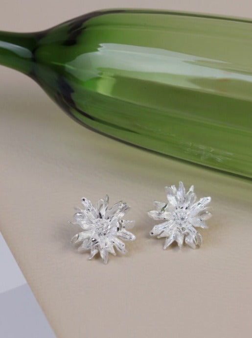 S925 Shangri-La Franco flower earrings B2746