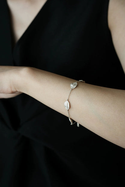 S925ヴィンテージウーブンニッチブレスレット　B4150