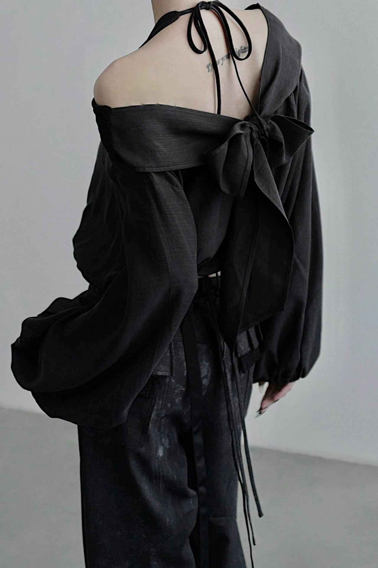 ワンラインカラー長袖シャツ　B4252