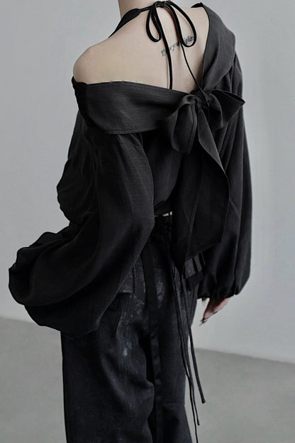 ワンラインカラー長袖シャツ　B4252