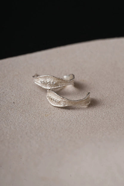 S925ヴィンテージウーブンニッチピアス　B4153