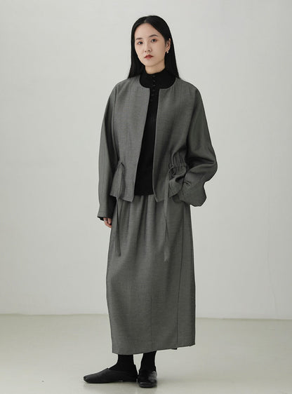 テンセルリネンコクーンランタンスカート　B4268