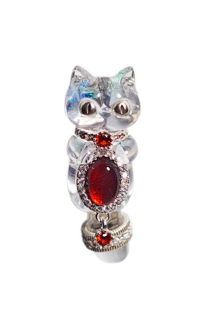 プレイフルリッチキャットS925スタッドピアス　B4464