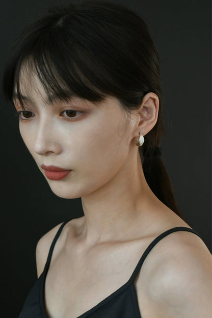 S925ヴィンテージウーブンニッチピアス　B4153