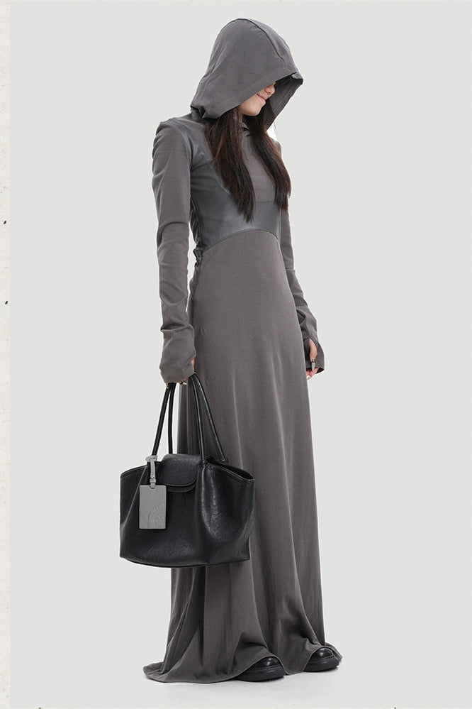 レザーニッチショルダーラージトートバッグ　B4412