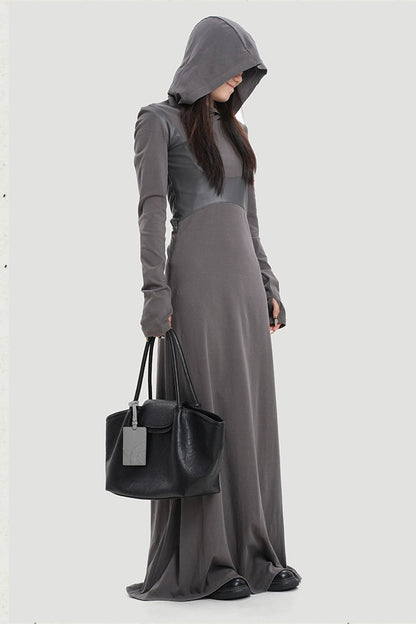 レザーニッチショルダーラージトートバッグ　B4412