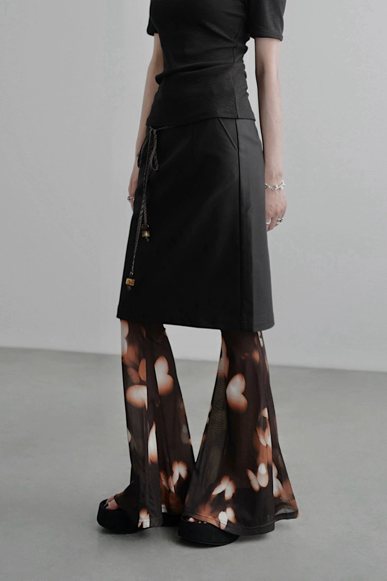 中長直筒裙 B4256