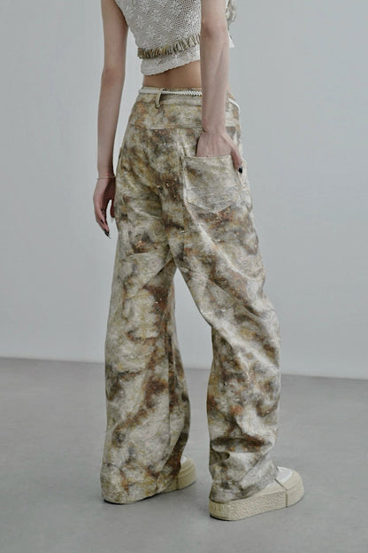 プリントスペシャルワイドパンツ　B4250