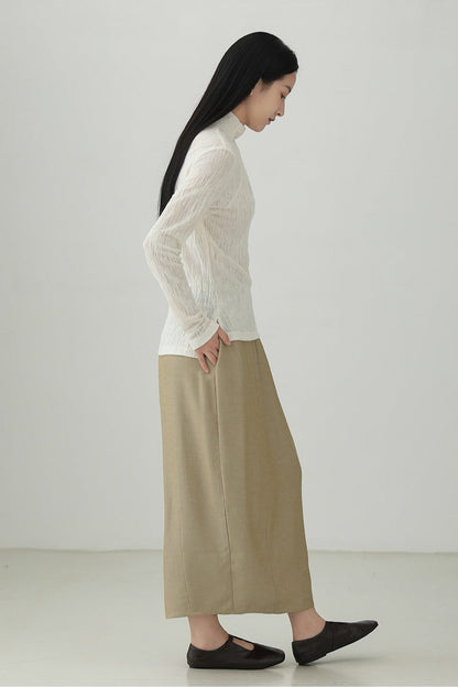 テンセルリネンコクーンランタンスカート　B4268