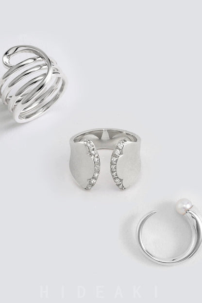 S925開口戒指/線圈戒指 B4233