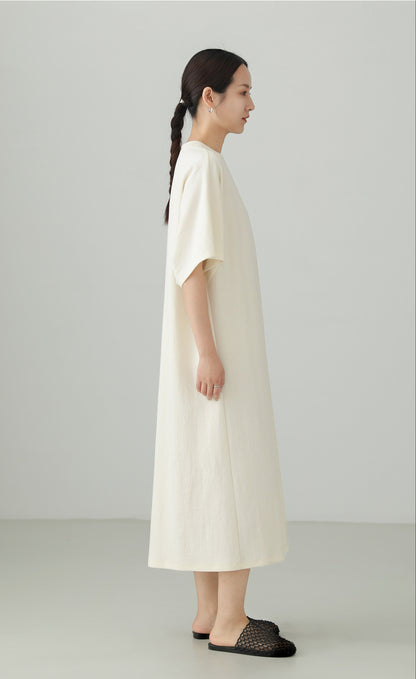 Minimal Cutwork Oversized Dress B4892