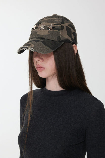 Rivet Camouflage Baseball Cap B4391