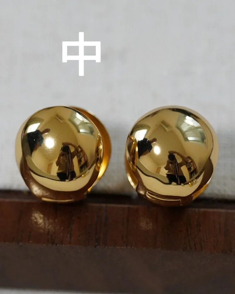 S925シンプルラウンドボールレトロピアス B4038 – Bloemen