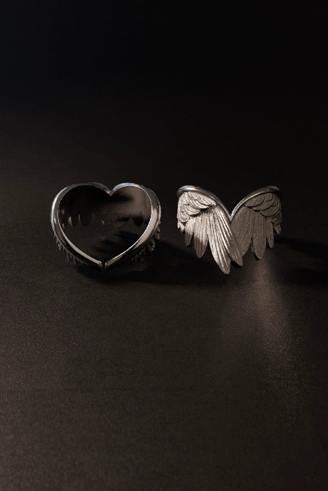 S925フェミニンウイングリング　B4174