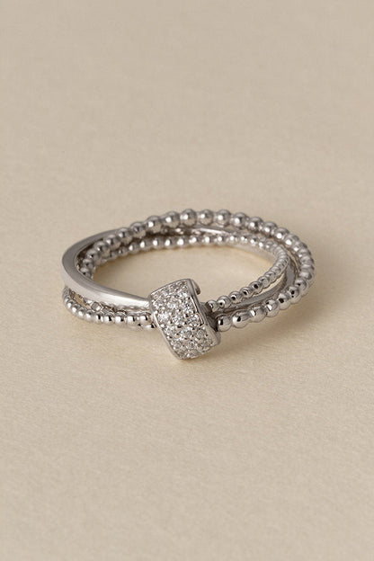 S925トリプルラップハイエンドリング　B4719