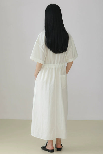 テンセルキュプラシャツワンピース　B3963