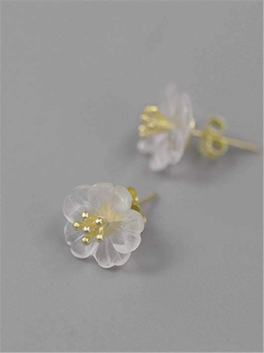S925 Rainy Blossom Earrings B2880