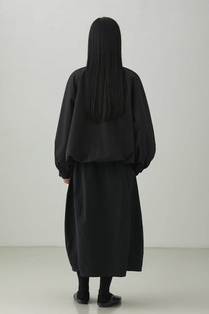 Stand collar gathered jacket B4274