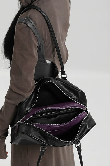 レザーボーリングボストンバッグ　B4411