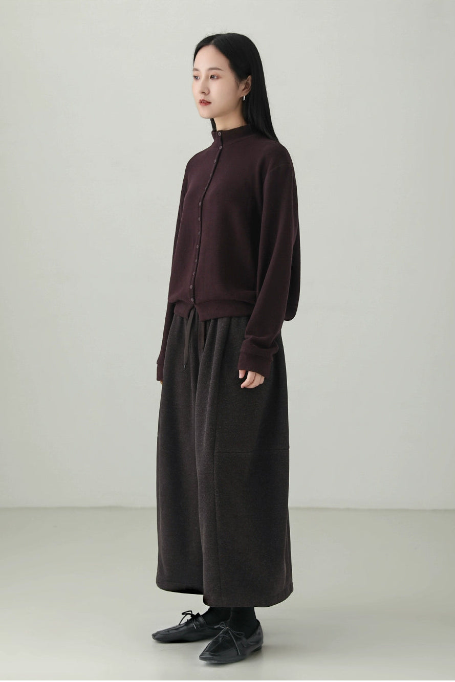 テンセルウールダブルフェイスニットトップス　B4523