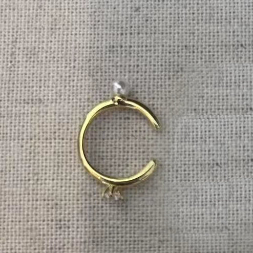 S925 Large Earrings/Minimalist Ear Cuff B4132