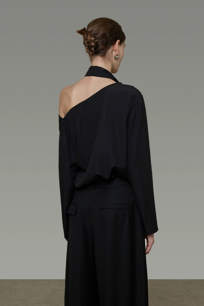 ストリーマーVネックハイエンドシャツ　B4289