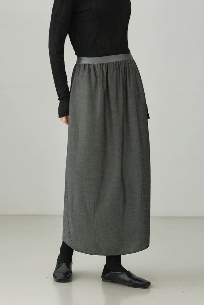テンセルリネンコクーンランタンスカート　B4268