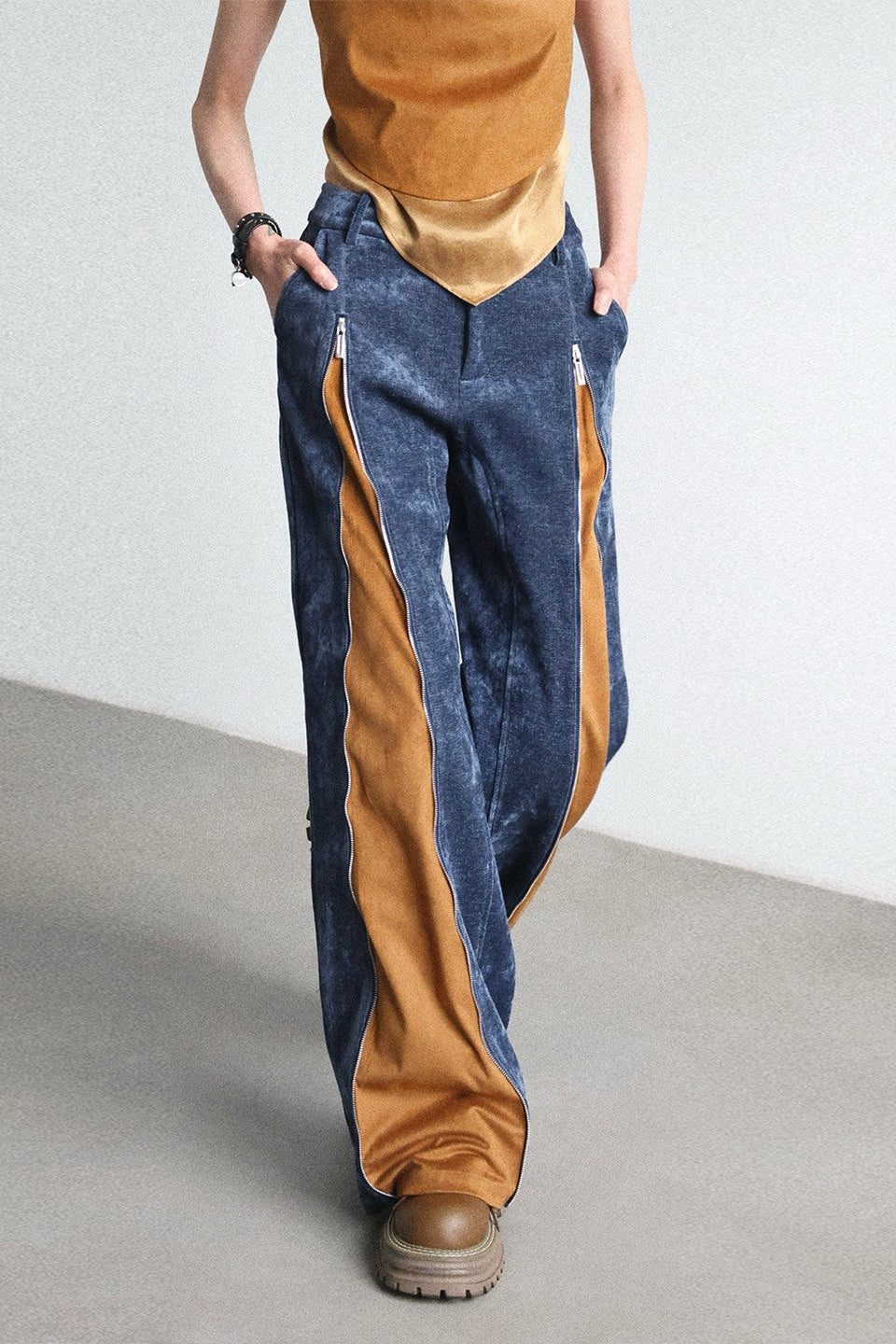 デュアルレイヤージップパンツ　B4650