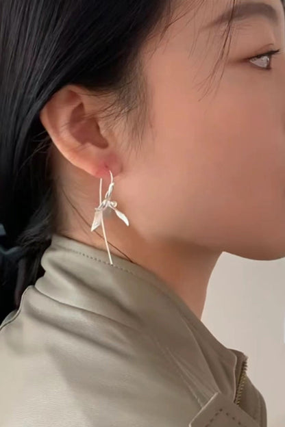 S925 Orchid Cool Retro Earrings B4265