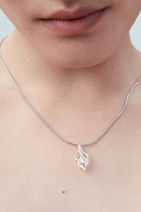 S925ユニセックスヴァインペンダントネックレス　B4534