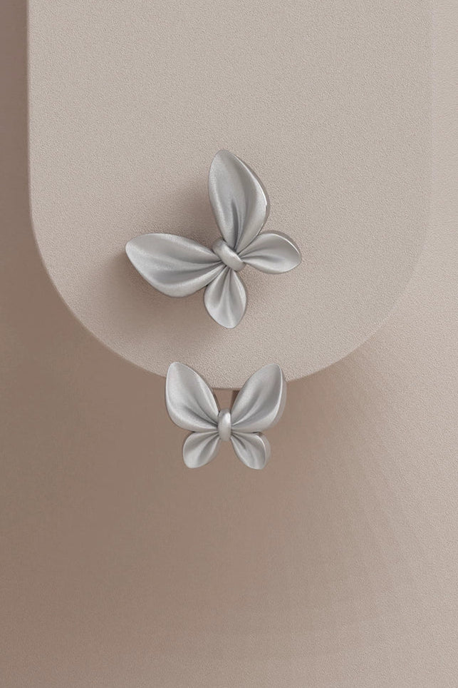 S925ダブルバタフライスタッドピアス　B4294