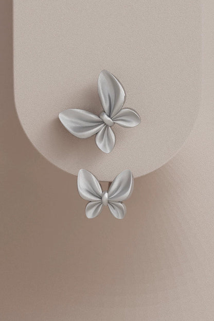 S925ダブルバタフライスタッドピアス　B4294