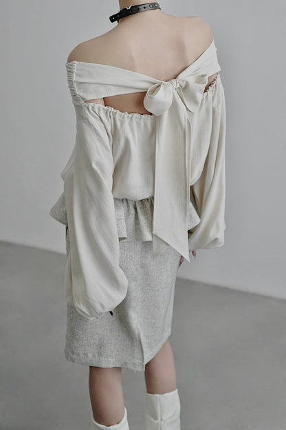 ワンラインカラー長袖シャツ　B4252