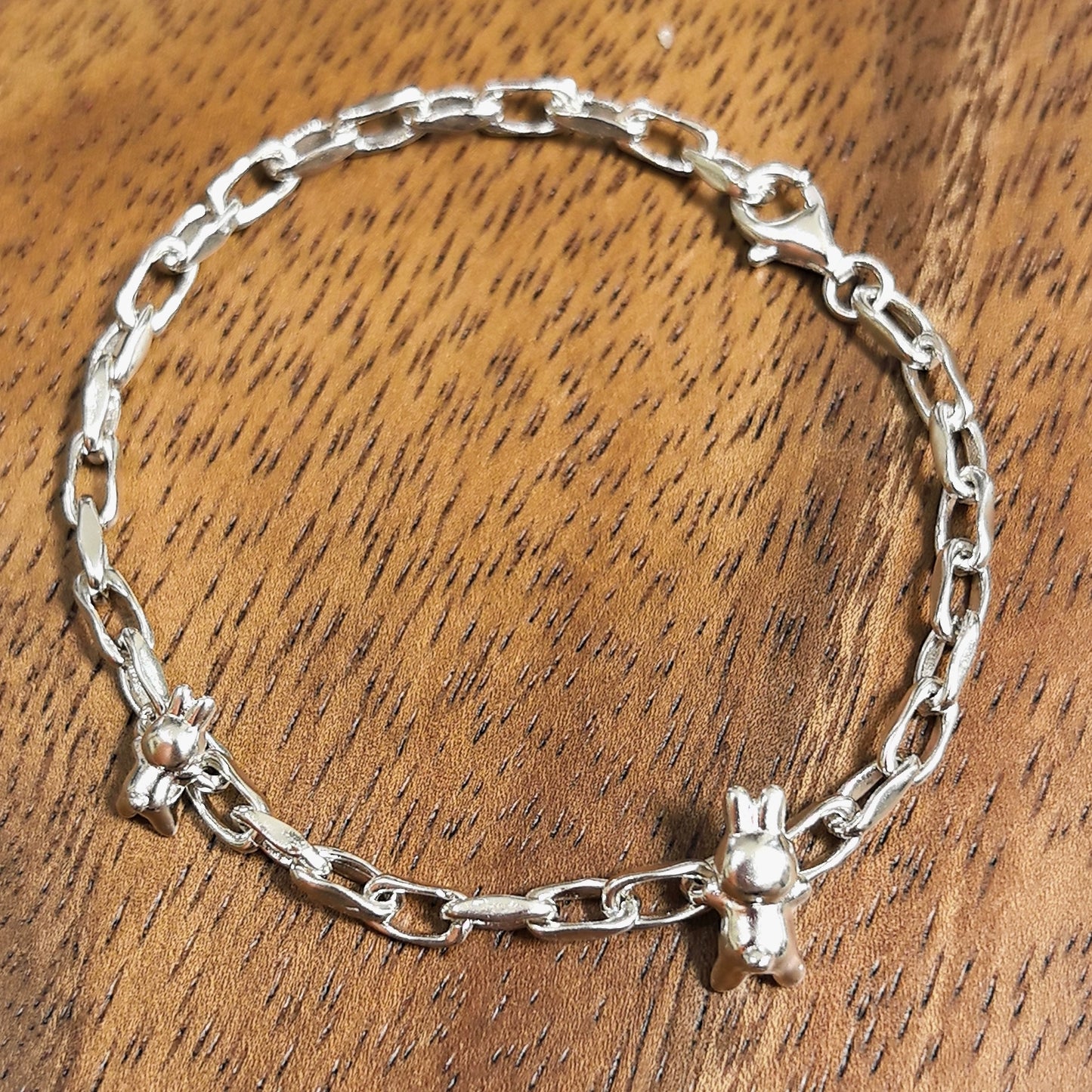 S925 獨特兔子戒指/兔子手鍊 B4498