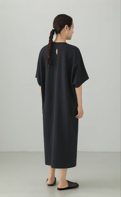 Minimal Cutwork Oversized Dress B4892