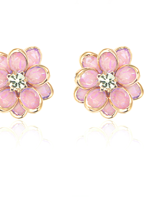 Pink sweet French earrings B2710