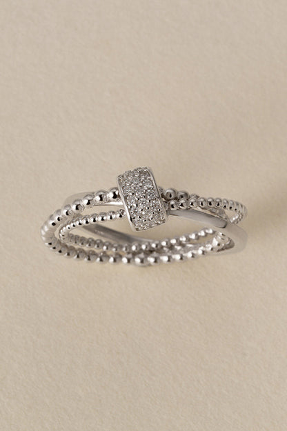 S925トリプルラップハイエンドリング　B4719