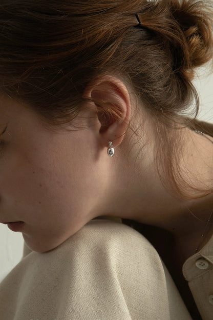 S925 Water Drop Minimalist Earrings B4131