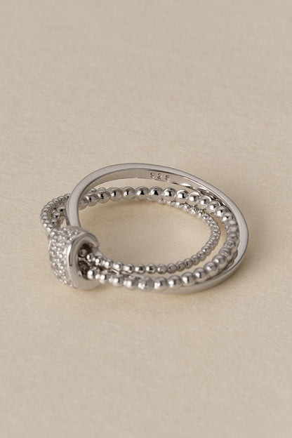 S925トリプルラップハイエンドリング　B4719