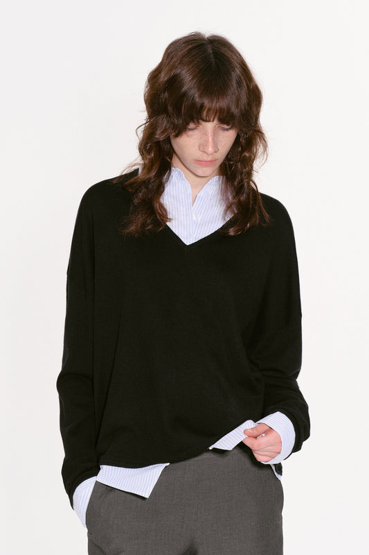 假兩件式襯衫毛衣 B3250