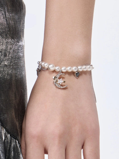 Moon Star Pearl Bracelet B2842
